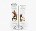 Alu double sided Feather Flag Quadratic S - Window2Print