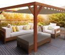  Pergola Canopy Classic beige - on the terrace - W2P