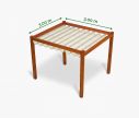 Pergola canopy 300 x 300 cm - waterproof - white