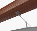 Pergola retractable waterproof canopy - the method of attachment・ Window2Print