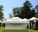Promotional Tents Large 3 x 4,5 m with roof and walls - Perfect for a garden party - Window2Print