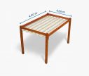 Pergola canopy 250 x 400 cm - waterproof - white - Window2Print