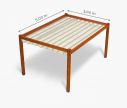 Pergola canopy 300 x 500 cm - waterproof - white