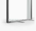Alu transparent stand inside - The wall construction is very light ✦ Window2Print