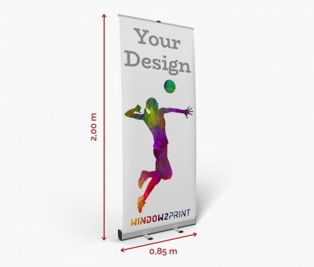 1 Roll up Banner 85 x 200cm