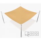 Rectangular shade sail - waterproof - beige - Window2Print